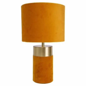 Shop Näve Lampe à poser 3189514, abat-jour tissu, orange