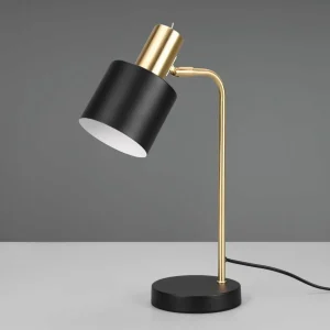 Shop Reality Leuchten Lampe à poser Adam, à une lampe, noire/dorée
