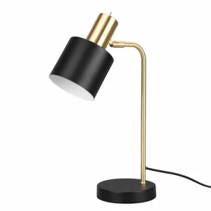 Shop Reality Leuchten Lampe à poser Adam, à une lampe, noire/dorée
