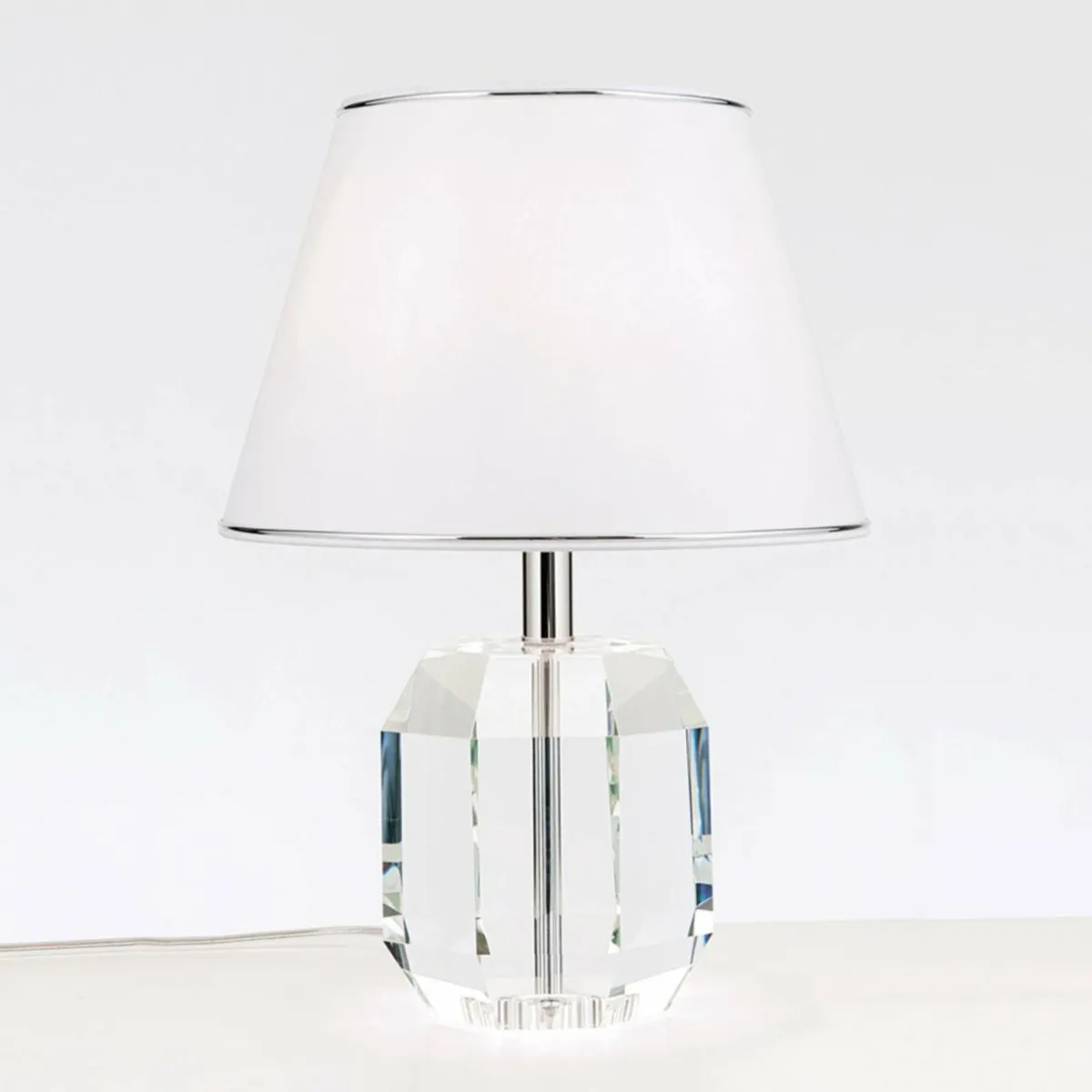 lampe__poser_alexis_avec_cristaux_chromblanc_0.webp Store ORION Lampe à poser Alexis avec cristaux, chromé/blanc