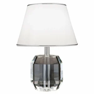 Store ORION Lampe à poser Alexis avec cristaux, chromé/blanc