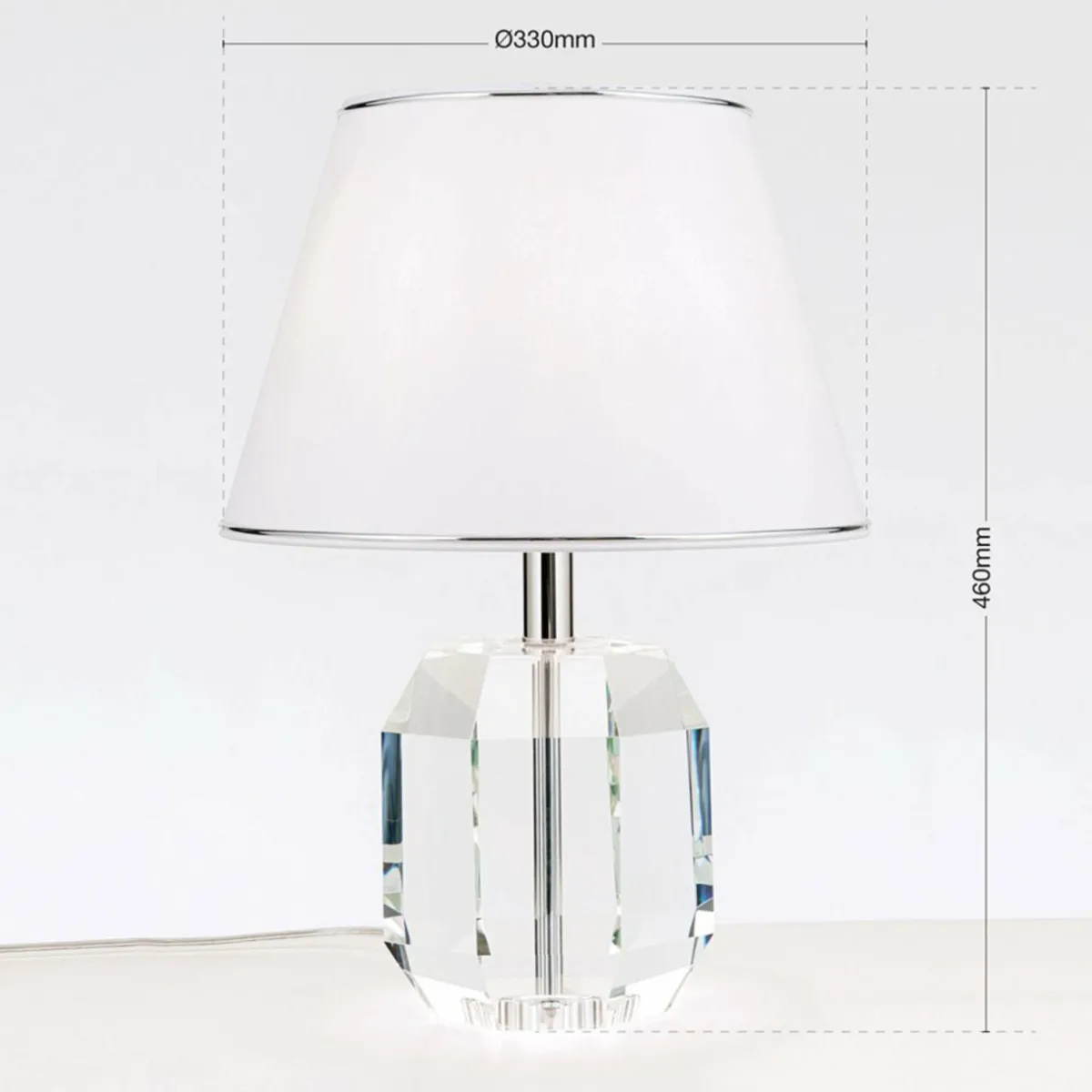 lampe__poser_alexis_avec_cristaux_chromblanc_5.webp Store ORION Lampe à poser Alexis avec cristaux, chromé/blanc