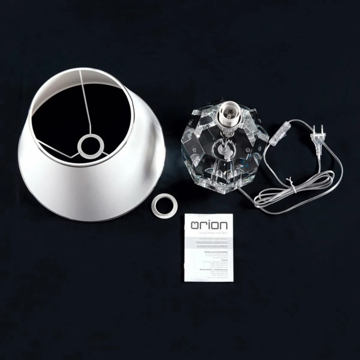 lampe__poser_alexis_avec_cristaux_chromblanc_6.webp Store ORION Lampe à poser Alexis avec cristaux, chromé/blanc
