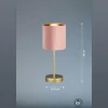Store FISCHER & HONSEL Lampe à poser Aura socle doré abat-jour rosé/doré