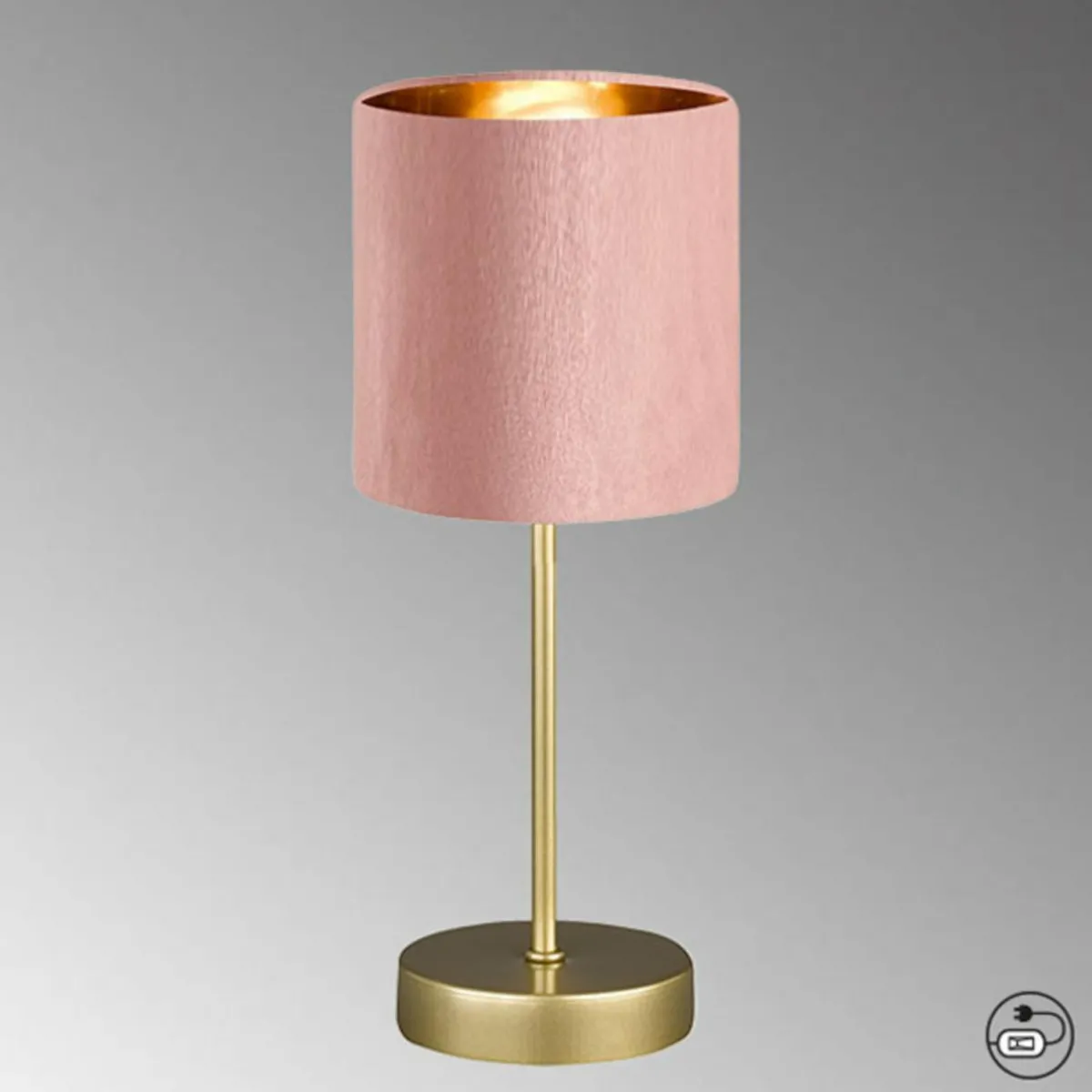 lampe__poser_aura_socle_dor_abatjour_rosdor_1.webp Store FISCHER & HONSEL Lampe à poser Aura socle doré abat-jour rosé/doré