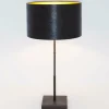 Clearance Holländer Lampe à poser Bambou, brune-noire/dorée