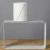Store lumbono Lampe à poser Bateau N°17 voile blanc/rouge