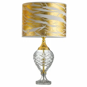 Hot Cremasco Lampe à poser Belle Epoque, 59 cm doré