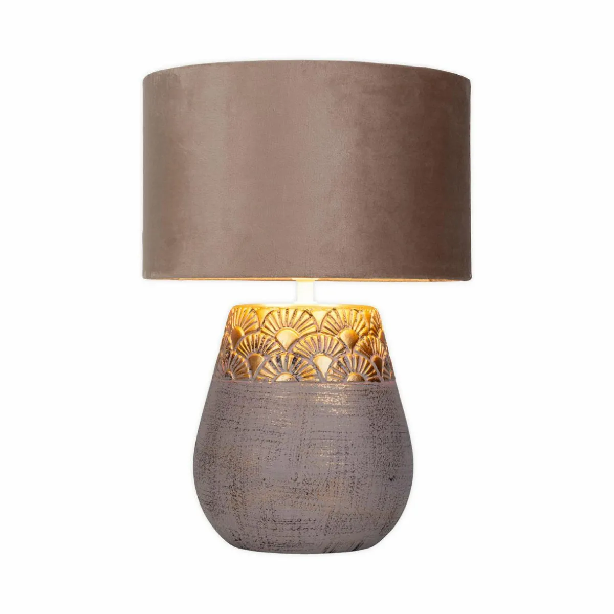 lampe__poser_bronco_beige_cramiquesimili_cuir_hauteur__cm_0.webp Fashion Näve Lampe à poser Bronco, beige, céramique/simili cuir, hauteur 39 cm