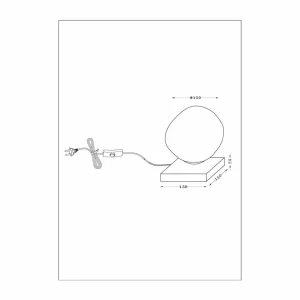 Online Eco-Light Lampe à poser Canopus, doré, Ø 15 cm, verre, 1 x E14