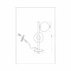 Discount Eco-Light Lampe à poser Canopus vert/argent hauteur 40 cm à 2 lampes verre E14