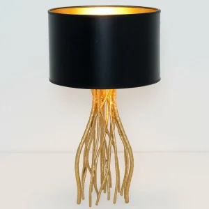Discount Holländer Lampe à poser Capri noire, rond, hauteur 44 cm