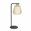 Outlet EGLO Lampe à poser Ciudadela, noir/laiton