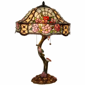 New Clayre&Eef Lampe à poser Claire richement décorée