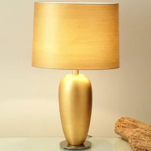 Hot Holländer Lampe à poser classique EPSILON dorée, haut. 65 cm