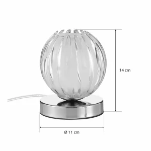Flash Sale Searchlight Lampe à poser Claw tactile, abat-jour transparent