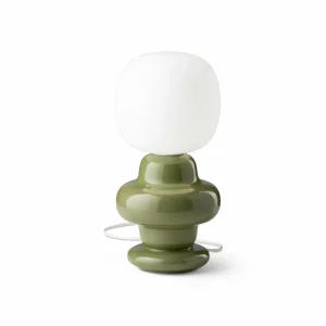 Sale Ferroluce Lampe à poser Copacabana, vert sauge