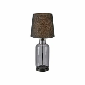 New Markslöjd Lampe à poser Costero, gris fumé/noir, 61,5 cm