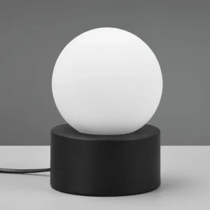 Store Reality Leuchten Lampe à poser Countess opale, pied métal noir