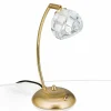 Fashion ORION Lampe à poser cristal de plomb Maderno, dorée
