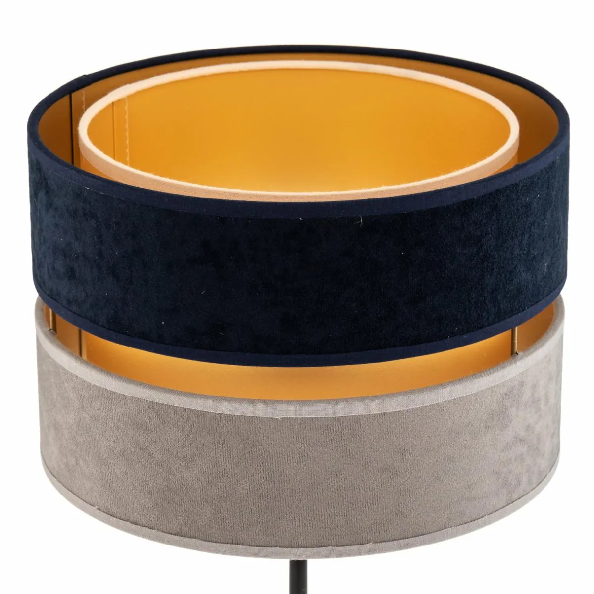 lampe__poser_duo_bleu_marinegrisdor_haut_cm_2.webp Cheap Duolla Lampe à poser Duo bleu marine/gris/doré, haut 50cm