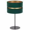Hot Duolla Lampe à poser Duo, verte/dorée, hauteur 50 cm