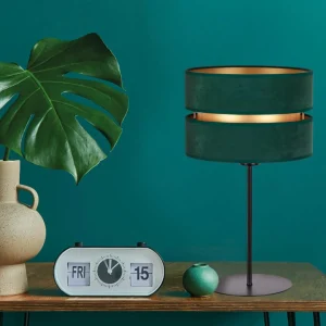 Hot Duolla Lampe à poser Duo, verte/dorée, hauteur 50 cm