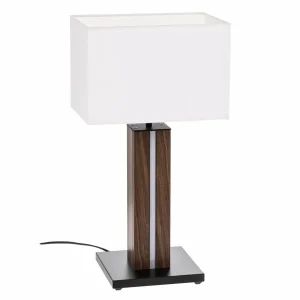 Store BRITOP Lampe à poser Elegance, dim, placage noyer, blanc