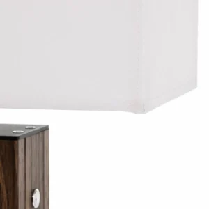 Store BRITOP Lampe à poser Elegance, dim, placage noyer, blanc