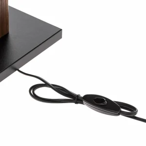 Store BRITOP Lampe à poser Elegance, dim, placage noyer, blanc