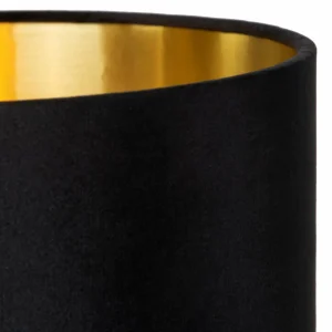 Discount Lucide Lampe à poser Esterad, noir, Ø 24 cm, hauteur 47 cm, verre