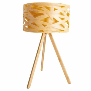 Shop Näve Lampe à poser Finja support trépied en bambou