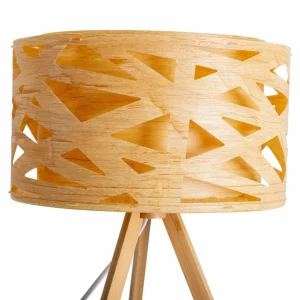 Shop Näve Lampe à poser Finja support trépied en bambou