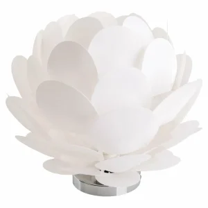 Online Näve Lampe à poser Fora en forme de fleur, blanche