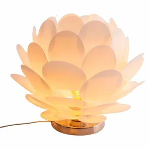 Online Näve Lampe à poser Fora en forme de fleur, blanche