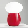 Best Fabas Luce Lampe à poser Freddy, rouge, hauteur 30 cm, verre soufflé, E27