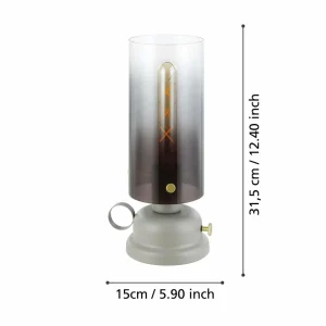 Clearance EGLO Lampe à poser Gargrave au design de lampe à huile