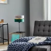 Cheap Euluna Lampe à poser Golden Duo gris/vert/doré H 50cm