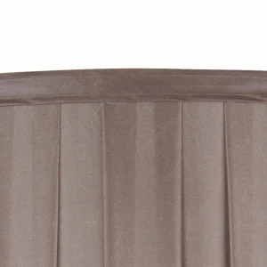 Fashion Searchlight Lampe à poser Greyson avec abat-jour en tissu brun