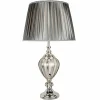 Discount Searchlight Lampe à poser Greyson avec abat-jour en tissu gris