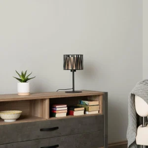 Shop TK Lighting Lampe à poser Harmony, noir, Jute Natur, hauteur 37 cm