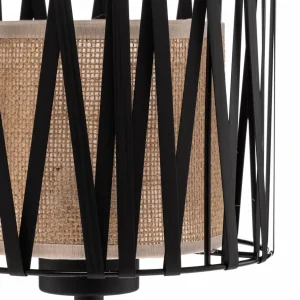 Shop TK Lighting Lampe à poser Harmony, noir, Jute Natur, hauteur 37 cm