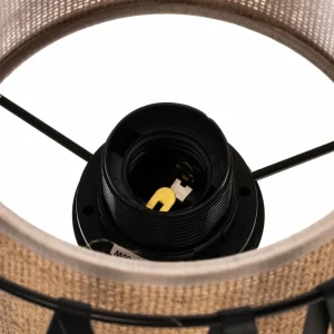 Shop TK Lighting Lampe à poser Harmony, noir, Jute Natur, hauteur 37 cm