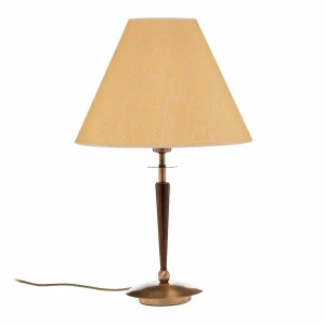 Flash Sale Avonni Lampe à poser HML-9009-1EB avec abat-jour tissu