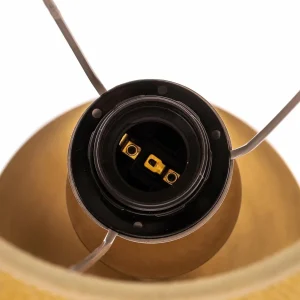 Flash Sale Avonni Lampe à poser HML-9009-1EB avec abat-jour tissu