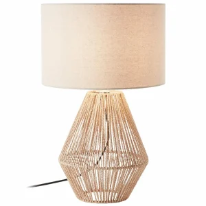 Fashion Brilliant Lampe à poser Laraine, abat-jour en tissu