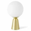 Shop miloox by Sforzin Lampe à poser Lunar avec pied doré, Ø 20 cm