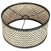 Best Sale Steinhauer Lampe à poser Lyons 3747ZW, tressage noir/naturel