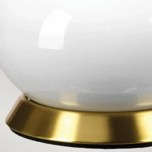 Best Sale Elstead Lampe à poser Milo, laiton-blanc/vert