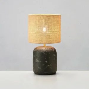 Fashion Markslöjd Lampe à poser Montagna, béton, jute, 32 cm